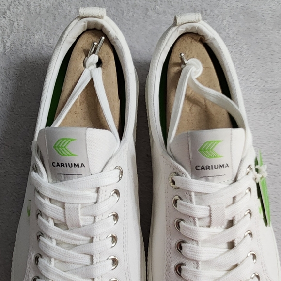 Cariuma OCA Low Canvas Sneaker Whie Sustainable Vegan Shoe Unisex Size W13 M11.5 - Picture 8 of 12